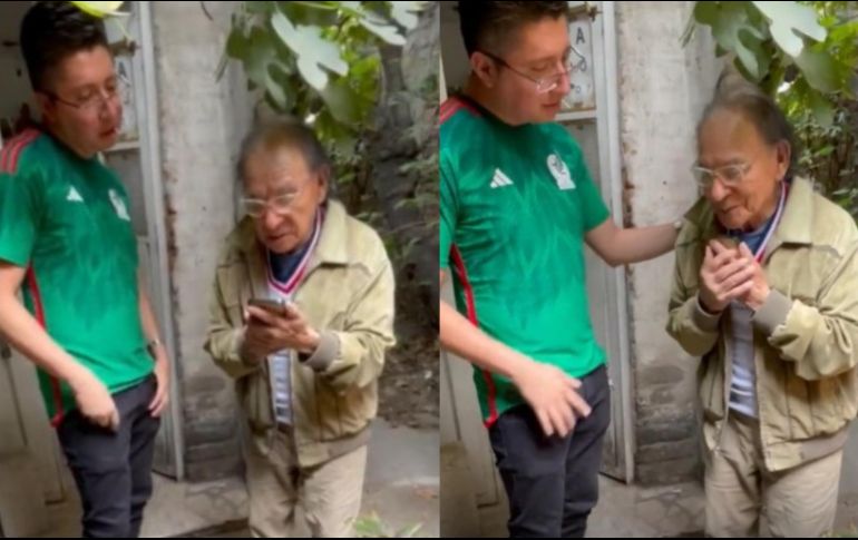 El usuario @PESHICOLO compartió en Twitter el conmovedor momento. ESPECIAL