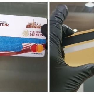 Adulto mayor "baña en oro" su tarjeta de Pensión del Bienestar (VIDEO)