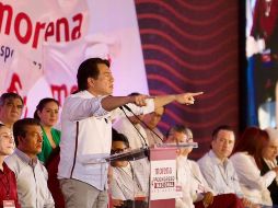 Mario Delgado habla durante su participación este sábado. SUN/G. Espinosa