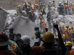 Imagen de la búsqueda y rescate de víctimas en el temblor del 19 de septiembre de 2017. EFE/ ARCHIVO