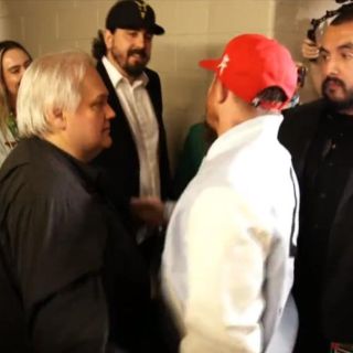¿Y el Clásico, patrón? Amaury Vergara es captado en la pelea del "Canelo"