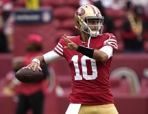 El último juego de Jimmy Garoppolo fue el partido de campeonato de la NFC en el que recibió una intercepción con 1 minuto por jugar estando solo tres puntos abajo. AFP/T. HENDERSON