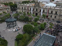 El mandatario estatal confirmó que en las próximas horas seguirán informando sobre los daños tras el temblor. EL INFORMADOR / A. Navarro