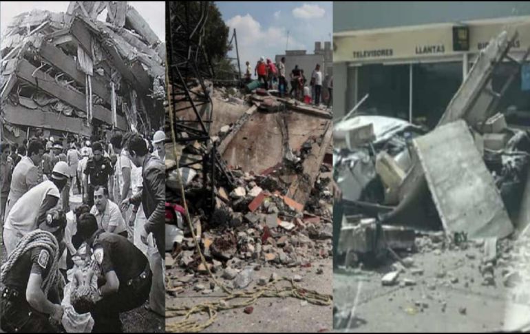 El 19 de septiembre es un día que ya se encuentra marcado en la memoria nacional mexicana debido a los fuertes sismos que se han registrado en 1985, 2017 y este 2022. ESPECIAL.