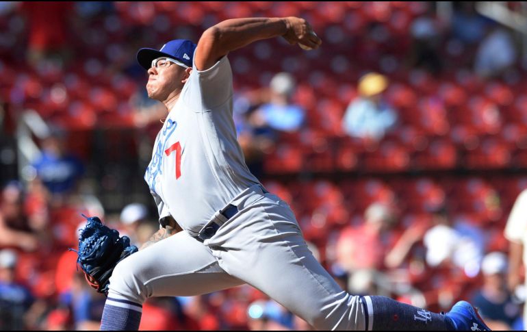 Julio Urías vive un dulce momento con los Dodgers. AP/ARCHIVO