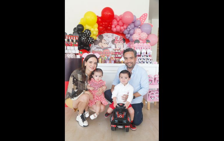 Montserrat Calzada, Isabella, Rodrigo y Juan Ángel López De Nava. GENTE BIEN JALISCO/Claudio Jimeno