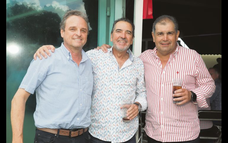 Andrés Lomelín, Gabriel Martínez y Carlos Camarena. GENTE BIEN JALISCO/Claudio Jimeno