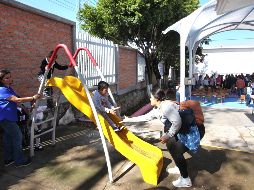 El Ayuntamiento invirtió 1.5 millones de pesos en trabajos para rehabilitar el preescolar Idolina Gaona Ruiz en la colonia Lomas del Paraíso. EL INFORMADOR/A. Camacho