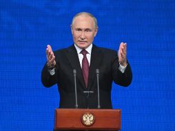 VLADIMIR PUTIN. El presidente acusó a Occidente de utilizar a Ucrania como un instrumento para atacar a Rusia.EFE / K. Zavrazhin