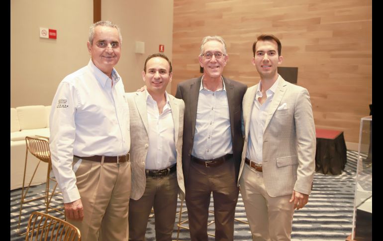 Javier Fernández, Gabriel Ramírez, Miguel Santa Cruz y Rodrigo Tostado. GENTE BIEN JALISCO/Antonio Martínez