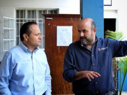 El alcalde Alejandro Aguirre, se dijo gustoso de poder dar esta noticia que no solo beneficiará a las y los jóvenes de Chapala, sino de toda la Región de la Ribera. ESPECIAL / Ayuntamiento de Chapala