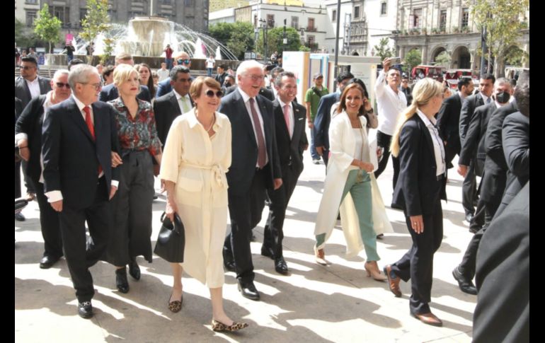 Las autoridades recorrieron distintos puntos emblemáticos del Centro Histórico, además de la Plaza de Armas. EL INFORMADOR/A. Camacho