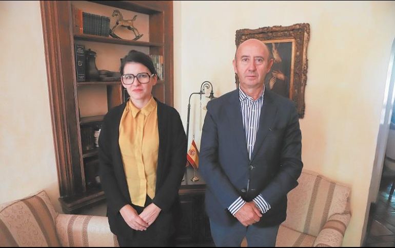 Joana Torrents y Enrique González Martínez señalan que se ampliarán los lazos comerciales con el objetivo de hacer buenos negocios. EL INFORMADOR/ C. Zepeda