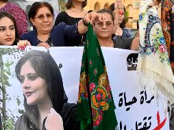 Los manifestantes, muchos de ellos mujeres, dicen que Amini murió bajo la custodia de la policía moral. EFE/W. Yamzeh