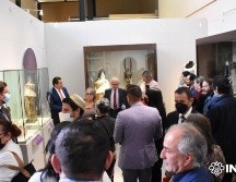 En la ceremonia de apertura participaron el director general del INAH, Diego Prieto Hernández, la directora del MNCM, Alejandra Gómez Colorado, entre otros. ESPECIAL / INAH