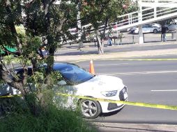 El conductor del Audi permaneció en el lugar para el deslinde de responsabilidades. ESPECIAL