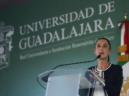 Claudia Sheinbaum fue recibida por algunos de los asistentes al grito de “presidenta, presidenta”. EL INFORMADOR/C. Zepeda