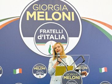 Giorgia Meloni, afirmó que su Gobierno de derecha trabajará "para unir a todos los italianos". AFP