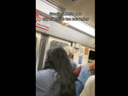 La discusión continúa, pero el video termina. Se desconoce la fecha exacta en la que el video fue captado y la línea del Metro donde sucedió. TWITTER