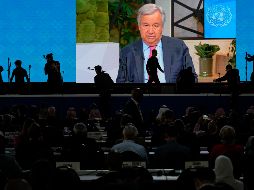 Guterres aboga por avanzar hacia la eliminación total de las armas atómicas y asegura que sin eso no podrá haber paz ni confianza. AP / V. Ghirda