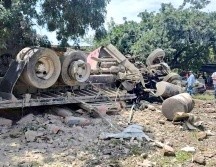 Algunos de los videos difundidos en redes sociales, mostraron cómo quedó el lugar de los hechos tras el accidente. ESPECIAL