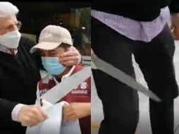 El momento fue captado a través de un video que ya circula en redes sociales. ESPECIAL