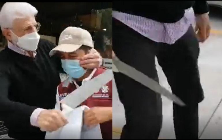 El momento fue captado a través de un video que ya circula en redes sociales. ESPECIAL