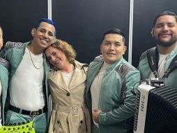 Beatriz Gutiérrez Müller, esposa de AMLO, compartió en sus redes sociales fotografías con Grupo Firme. ESPECIAL