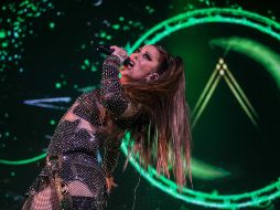 Alejandra Guzmán había compartido antes del concierto lo entusiasmada que estaba. SUN/ARCHIVO