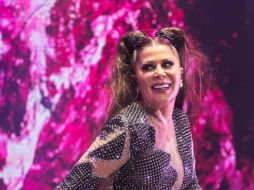 Mal momento sufrió Alejandra Guzmán durante uno de sus conciertos en el Centro Kennedy de Washington, al sufrir una caída que la llevo a ser hospitalizada. SUN/ARCHIVO