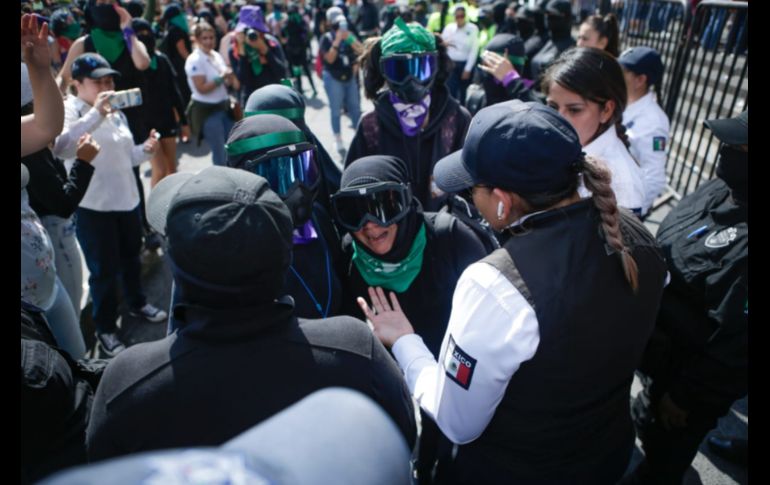 Ambos grupos se conflictuaron a palabras, sin que hubiera agresiones mayores. EL INFORMADOR/C. Zepeda