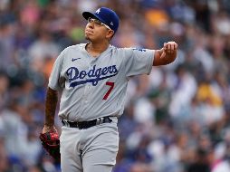 Urías lanzó contra los Padres durante un lapso de seis entradas completas en las que no permitió carrera y ponchó a cinco bateadores. AP / ARCHIVO