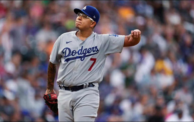 Urías lanzó contra los Padres durante un lapso de seis entradas completas en las que no permitió carrera y ponchó a cinco bateadores. AP / ARCHIVO