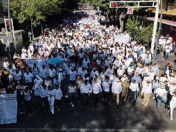 La UdeG reportó 15 mil participantes en la marcha para exigir resultados al Gobierno de Jalisco por las personas desaparecidas. Protección Civil de Jalisco dio cuenta de cinco mil. EL INFORMADOR/A. Navarro