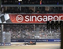 Pérez tuvo una gran Q3, con una gran vuelta a pesar de lo complicado de la superficie de la pista. AFP / R. Rahman
