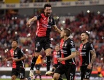 Gaddi Aguirre al minuto 75, fue el autor del último gol del Atlas en el certamen, un tanto que tuvo dedicatoria especial, no solo para su entrenador, sino para su hijo que viene en camino. EL INFORMADOR / C. Zepeda