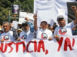 Sobrevivientes del Comité del 68 encabezaron la movilización. EFE