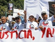 Sobrevivientes del Comité del 68 encabezaron la movilización. EFE