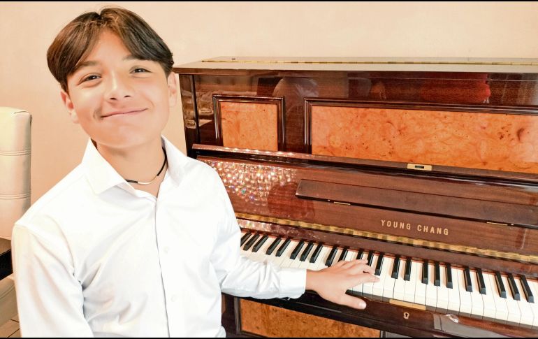 El talentoso pianista de 13 años brindará una presentación a beneficio de Nariz Roja. CORTESÍA