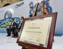 Honor a quien honor merece, y es por eso que los Charros de Jalisco recibieron un reconocimiento este martes. ESPECIAL / Charros de Jalisco