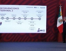 Claudia Sheinbaum detalló las obras de rehabilitación del AICM durante la conferencia mañanera de este martes. ESPECIAL