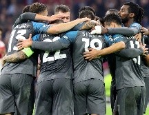El conjunto italiano, que recibirá al Ajax la próxima semana en el estadio Diego Armando Maradona, se sitúa con nueve unidades en el liderato de la llave A. AFP / F. Walschaerts