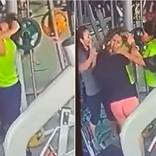 ¡Dale, con la silla! Mujeres pelean en gimnasio por un aparato de pesas