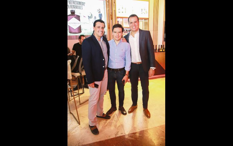 Alejandro Santoyo, Horacio Vaca y Alejandro Pichardo. GENTE BIEN JALISCO/Antonio Martínez