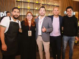 David Villarruel, Jennifer Rodríguez, Alan Reynaga, Leonardo Torres y Héctor Rodríguez. GENTE BIEN JALISCO/Antonio Martínez