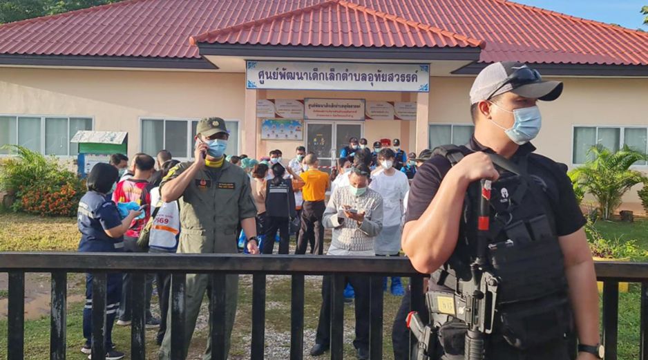 La Policía de Tailandia comparte información sobre la masacre de este jueves en una guardería. EFE / Ruamkatanyu Foundation