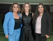 Azucena Cervantes, Nelly Simón y Verónica Barajas. GENTE BIEN JALISCO/Claudio Jimeno