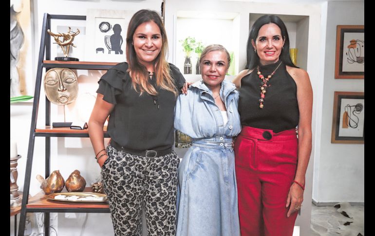Claudia Cervantes, Mónica Martín del Campo y Lorena Hecht. GENTE BIEN JALISCO/Claudio Jimeno