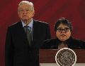 López Obrador destaca que Buenrostro ha tenido "muy buen trabajo" al frente del SAT, pues no ha disminuido la recaudación tributaria. NTX / ARCHIVO