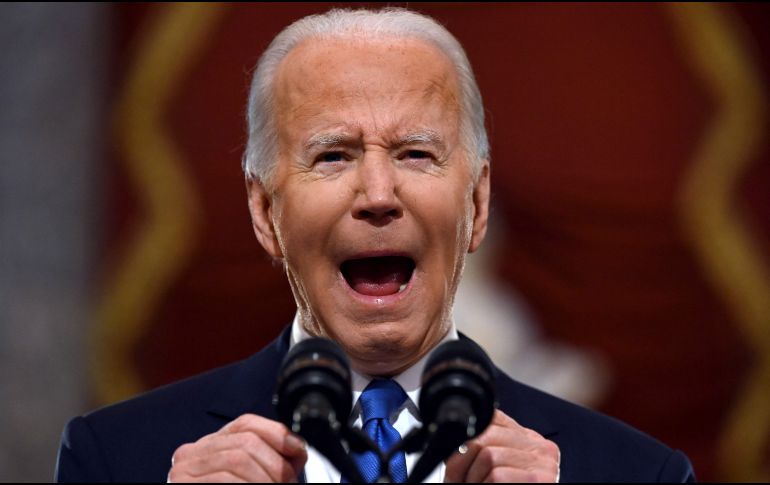 JOE BIDEN. El presidente de EU cuestionó la doctrina nuclear rusa, y advirtió que el uso de un arma de baja potencia podría salirse de control y desencadenar una destrucción global. AFP / ARCHIVO